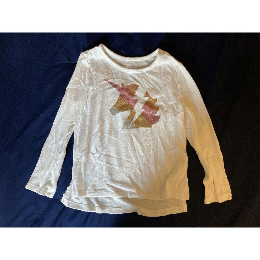 4T Epic Threads girl clothes - one piece long sleeved shirt | unicorn theme